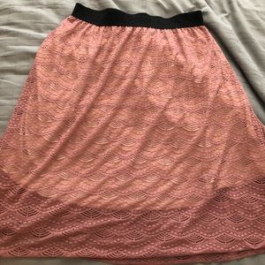 Lularoe Mauve Lola skirt size XL